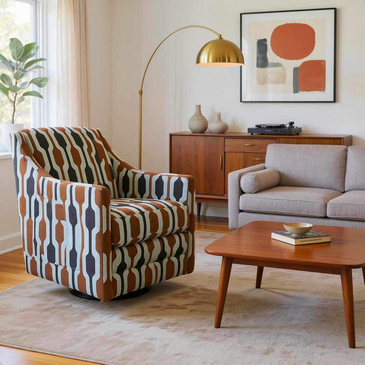 2443 Swivel Chair - Reveal Umber