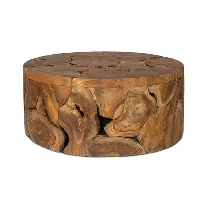Natura Flow Round Coffee Table - Natural