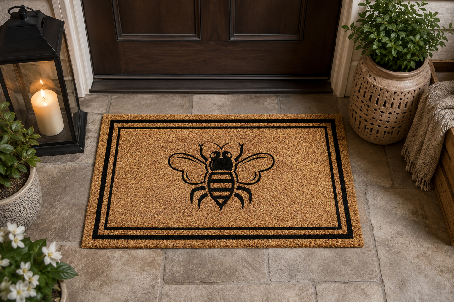 Bee Coir Doormat