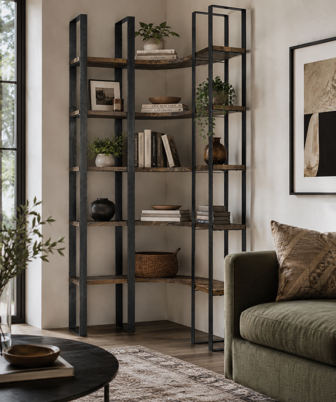 Turner Curved Shelving Unit