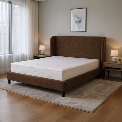 Cayla King Bed Frame - Rhine Terracotta